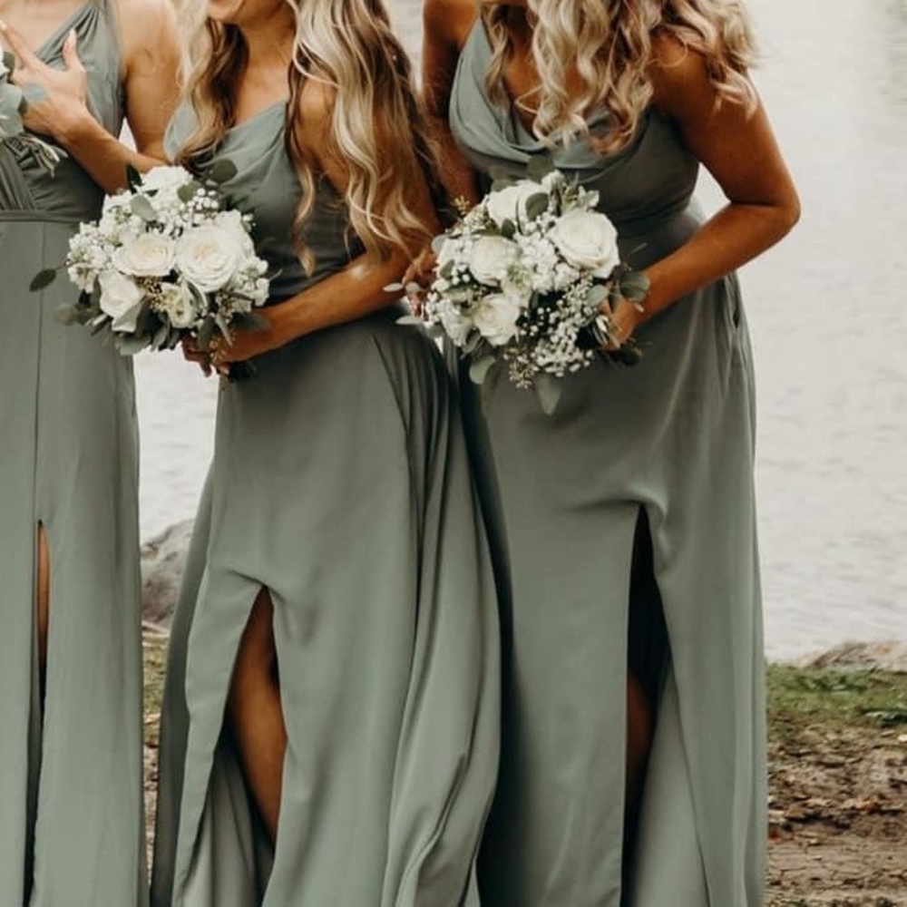 Mori Lee Size 2 Moss Bridesmaid Dress